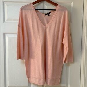 Banana Republic Light Pink V-Neck Sweater/Tunic